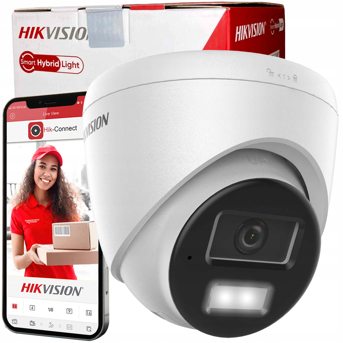 HOME MONITORING Hikvision IP camera DS-2CD1361G2-LIU 6Mpx 2.8mm AUDIO POE