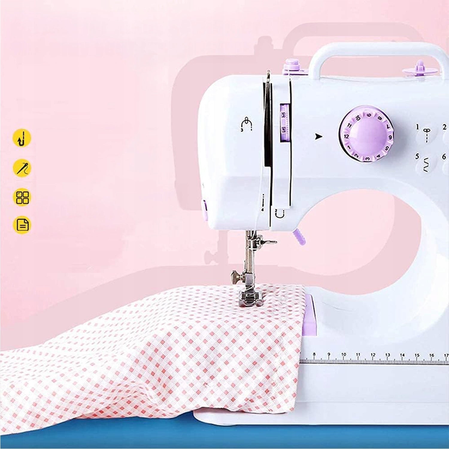 HOME SEWING MACHINE SMALL MULTIFUNCTIONAL EASY TO OPERATE 12 STITCHES Brand no brand