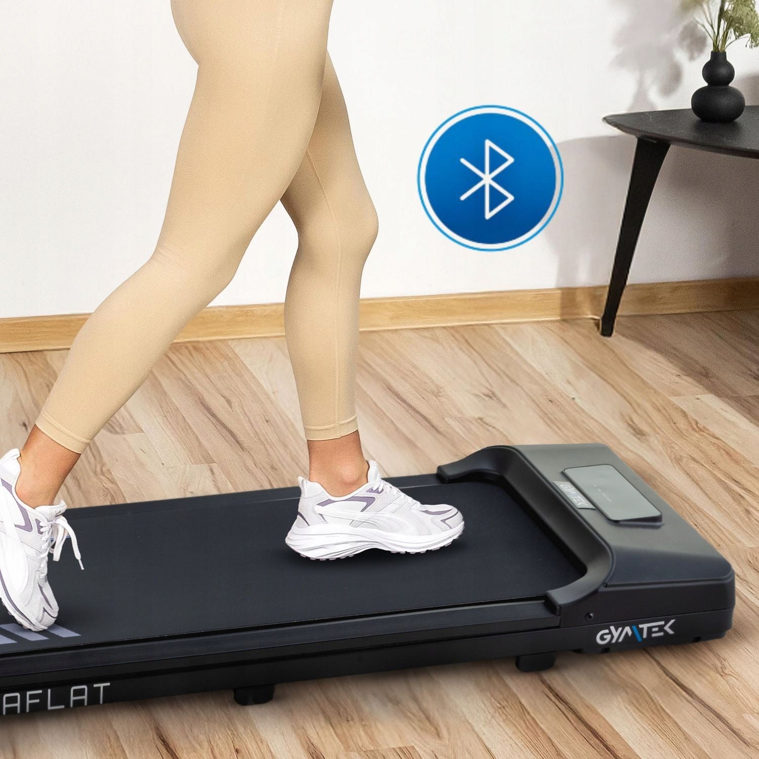 HOME TREADMILL FOR WALKING ELECTRIC WALKINGPAD UNDER DESK XT100 GYMTEK Maximum user weight 100 kg