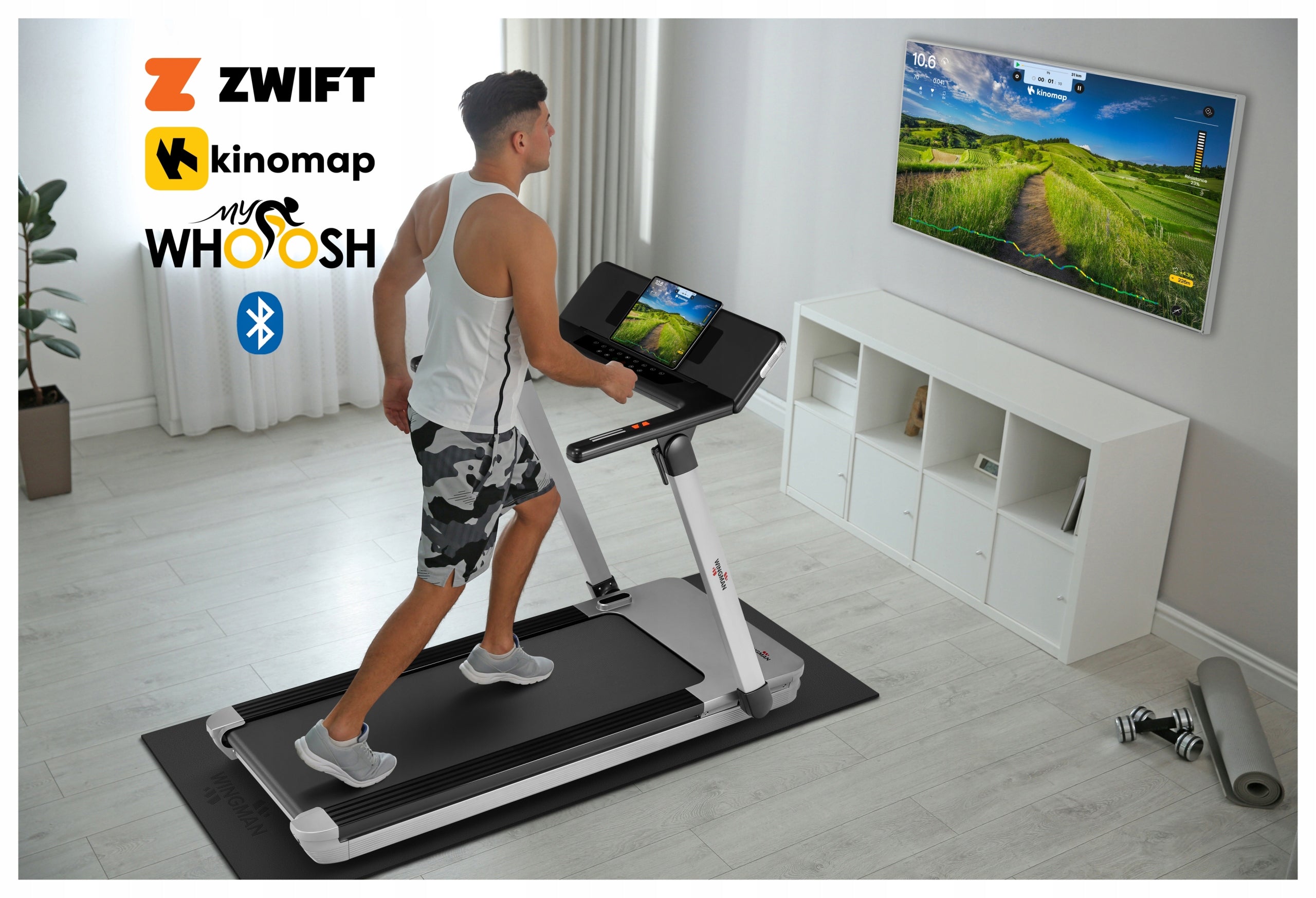 HOME TREADMILL TDX15 PRO | CUSHIONING | 15km/h | 0 +21% | KINOMAP ZWIFT Manufacturer code TDX15 Pro