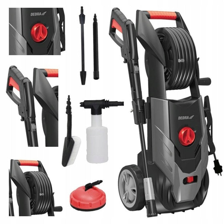 HOME WASHER HANDHELD HIGH PRESSURE 1900W TERRACES FACADES FENCE SIDEWALK Brand Dedra