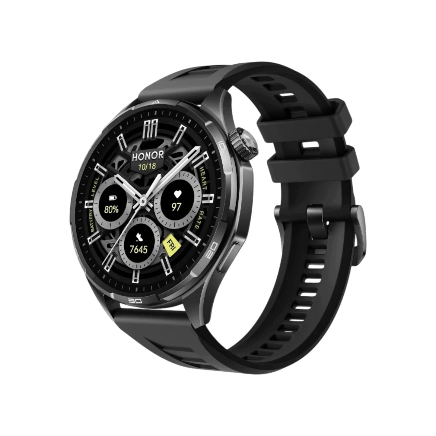 HONOR Watch 6 Black AMOLED 1.46" GPS smartwatch, 35 days of battery