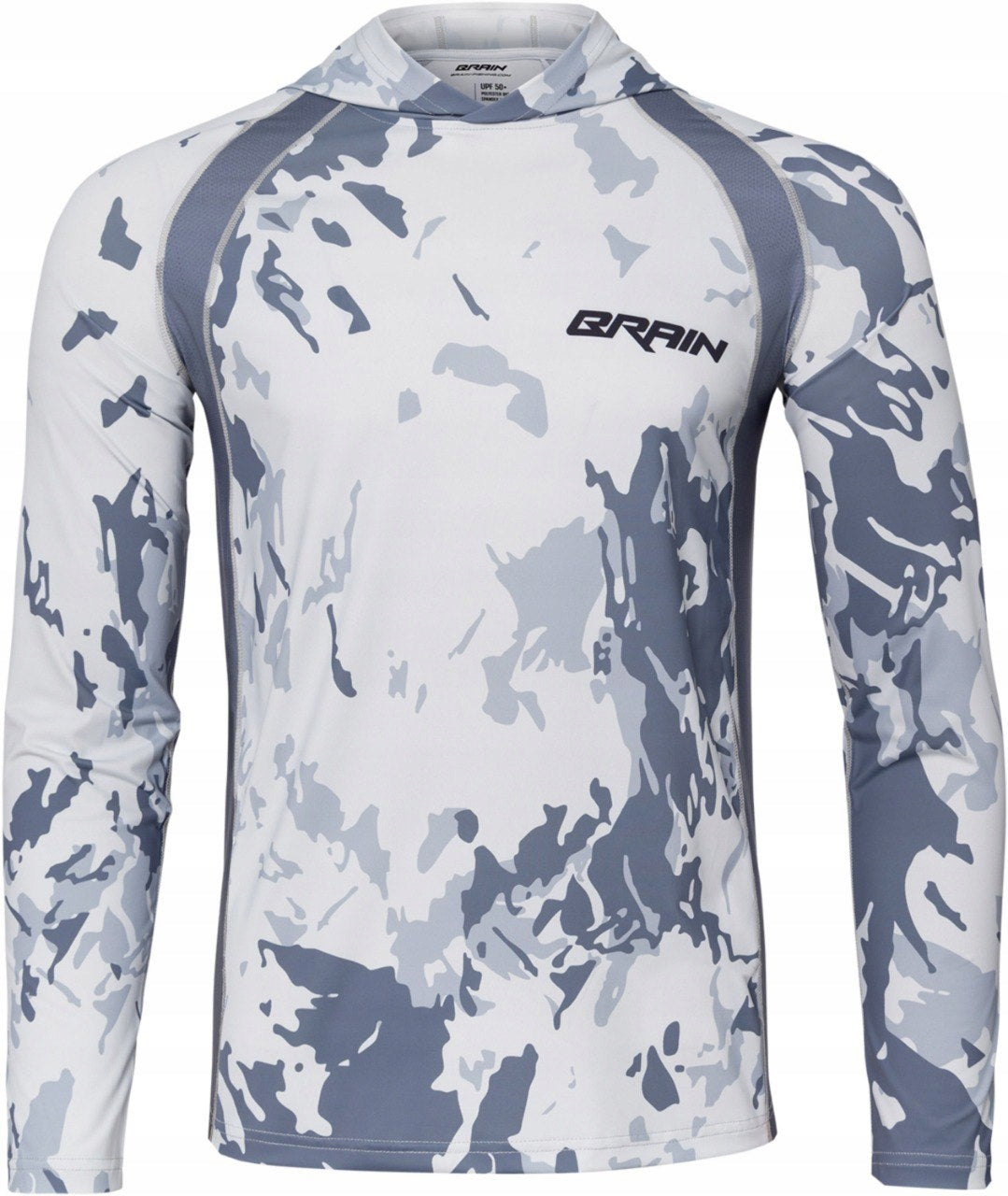 HOODIE BRAIN JERSEY SPLASH UPF50+ GREY SIZE 2XL