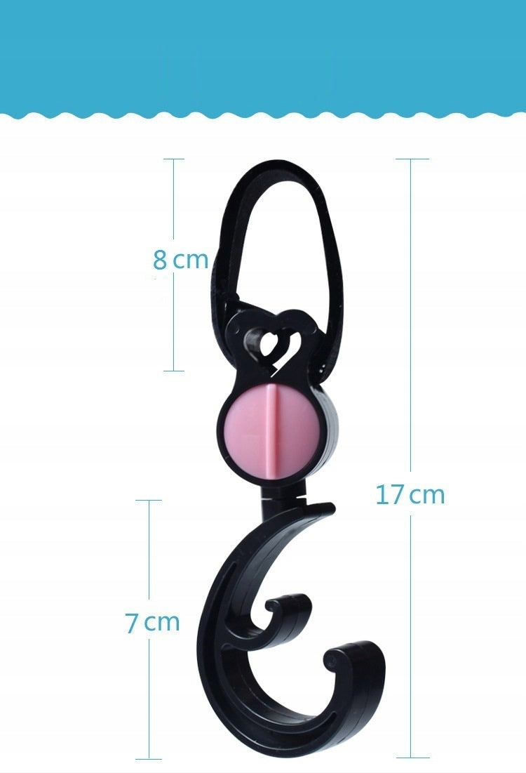 HOOK ATTACHED TO THE SHOPPING BAG FOR THE STROLLER STRONG VELCRO HOLDER Packaging status original