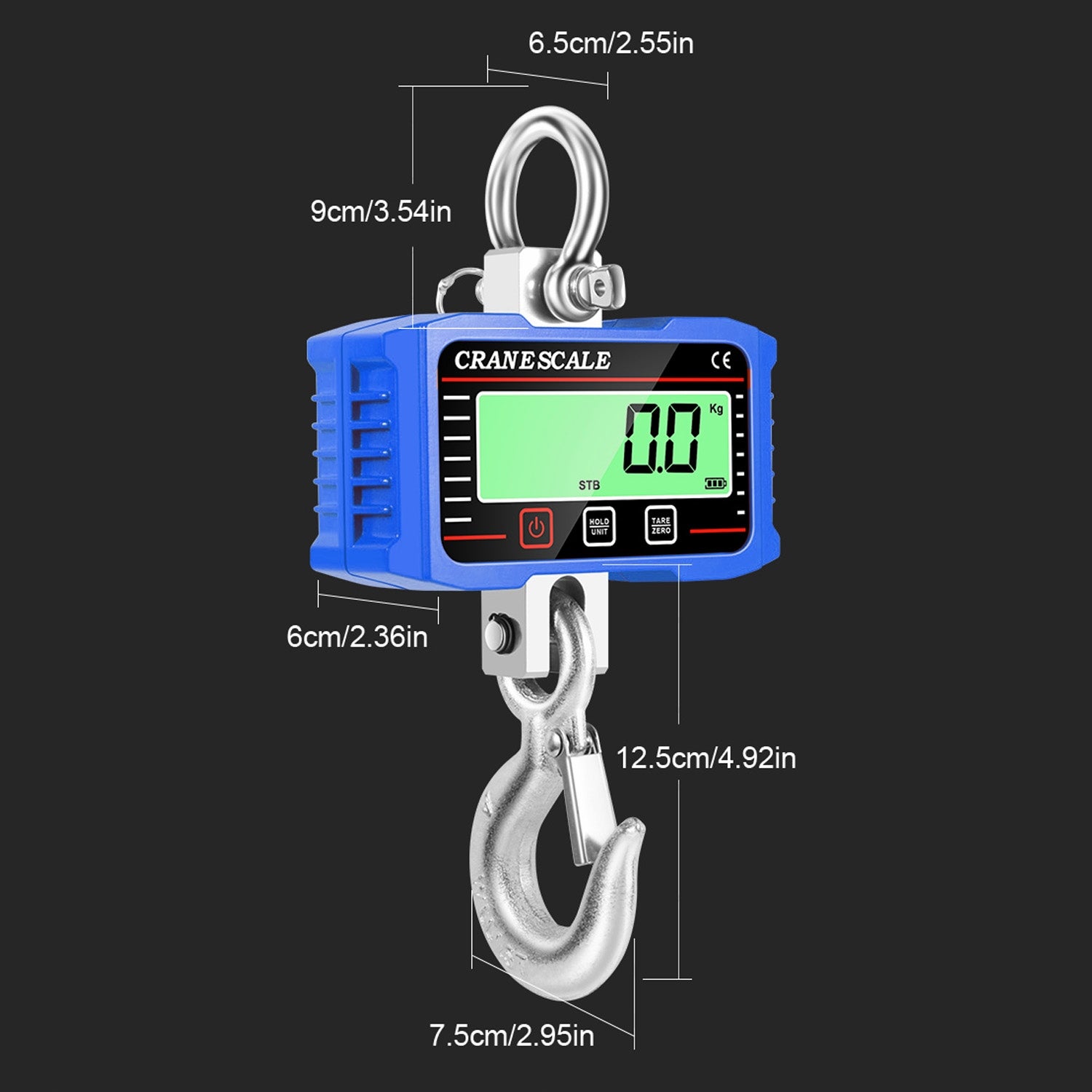 HOOK SCALE ELECTRONIC HANGING STORAGE 1500kg 1,5T HOOK LCD HOOK Brand no brand