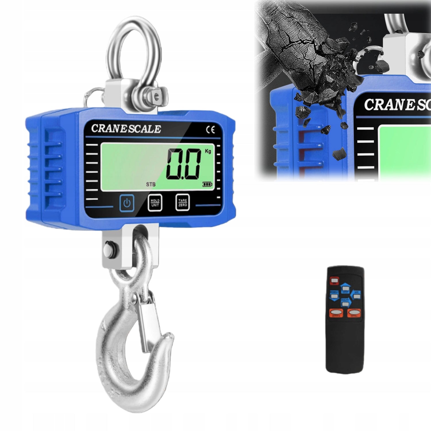 HOOK SCALE ELECTRONIC HANGING STORAGE 1500kg 1,5T HOOK LCD HOOK