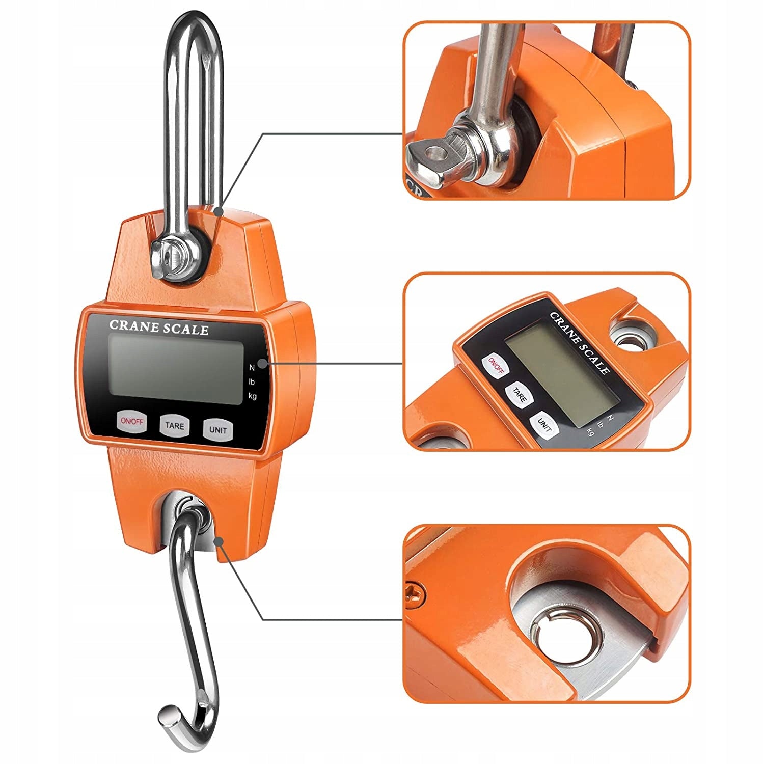 HOOK SCALE HANGING STORAGE LCD MANUAL AGRICULTURAL FISHING LUGGAGE 300KG Manufacturer code Waga Hakowa 300kg Ekonomiczna