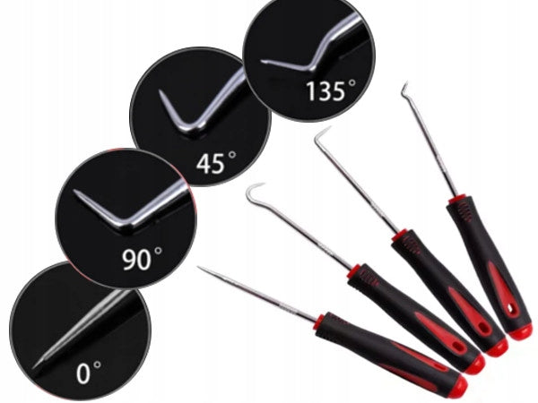 HOOK SCREWDRIVERS Hooks Skewers Set for O-Ring Gaskets Tempered Brand Ertons