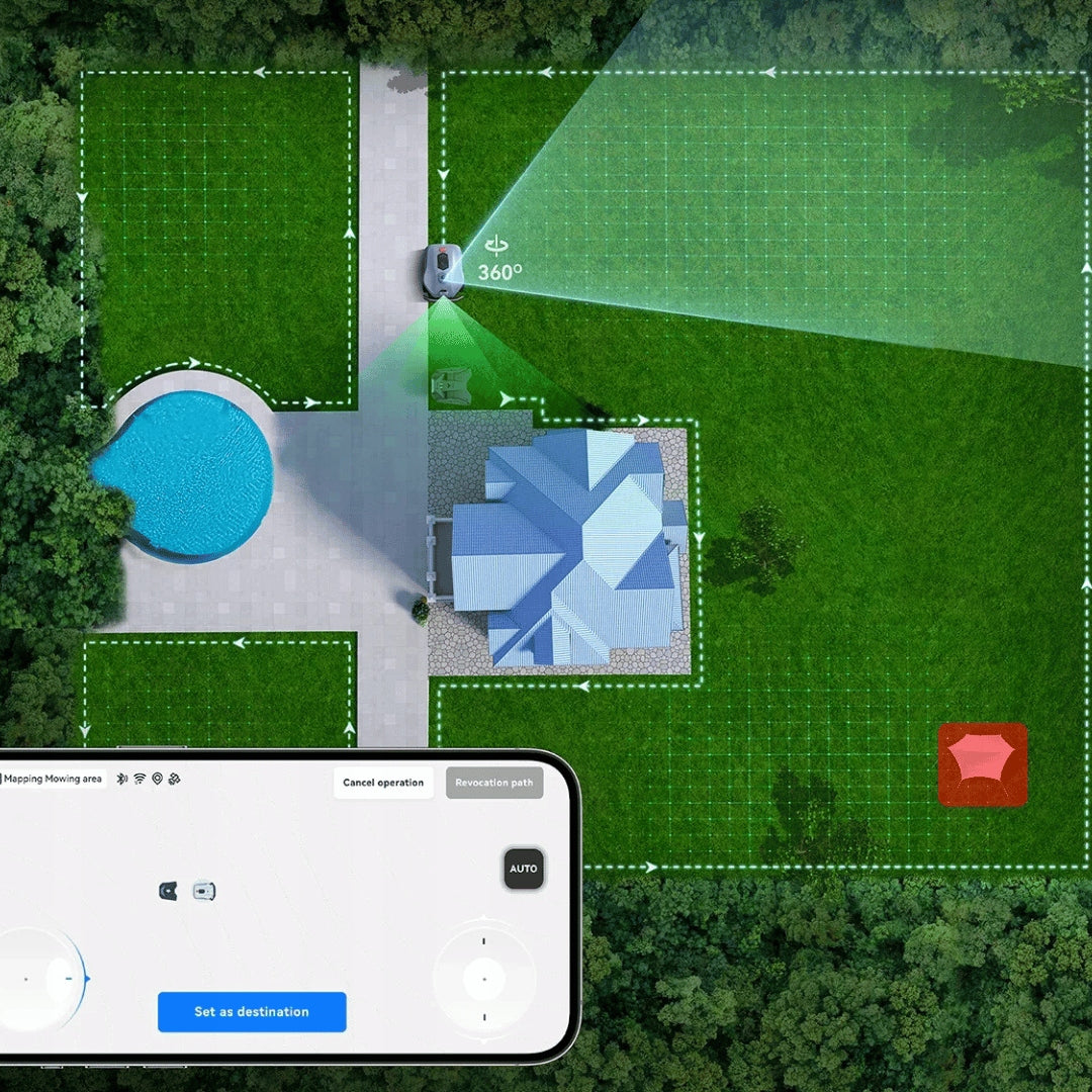 HOOKII Neomow X2 PRO Robot mowing 6000m² LiDAR Triple Camera AI without cable Mowing width 28 cm
