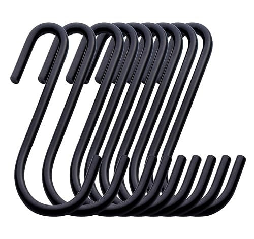HOOKS S FOR HANGING BLACK STEEL 32 PIECES SET ORGANIZATION Brand no brand