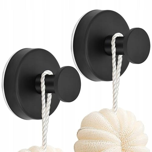 HOOKS WITH SUCTION CUP SELF-ADHESIVE FOR WALLS STAINLESS STEEL 2 PCS.
