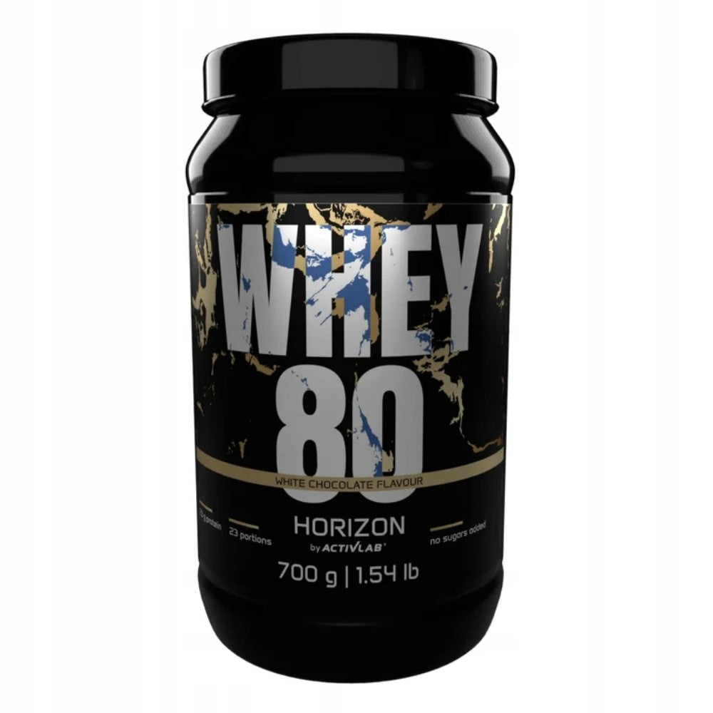 HORIZON WHEY 80 700 g MUSCLE MASS STRENGTH ENDURANCE REGENERATION Expiration date at least six months from the date of purchase
