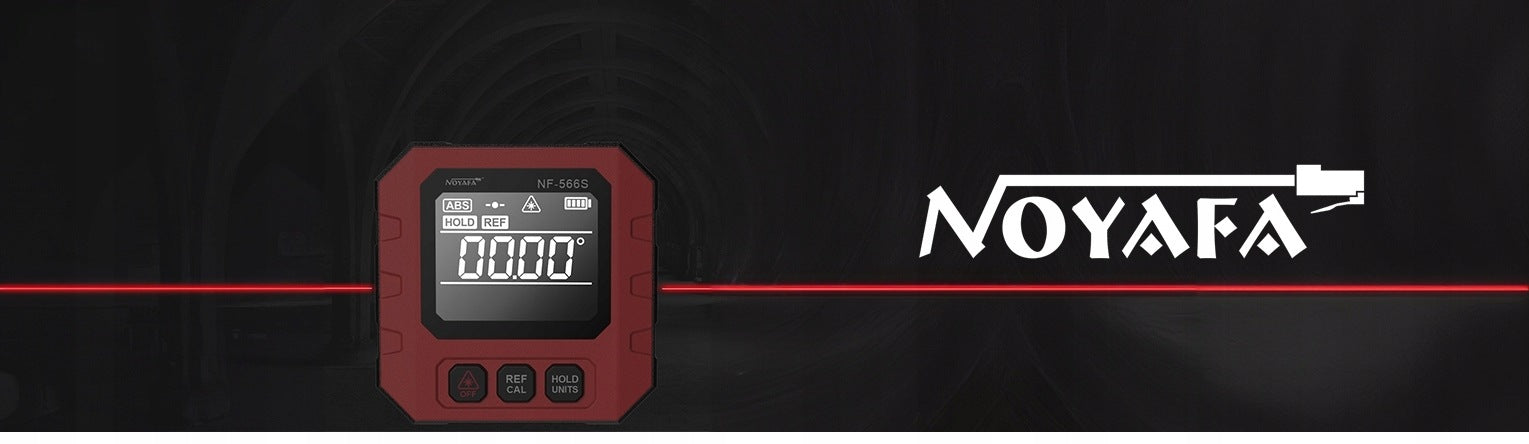 HORIZONTAL LASER DIGITAL PROTRACTOR NOYAFA NF-566S INCLINOMETER Manufacturer code NF-566S