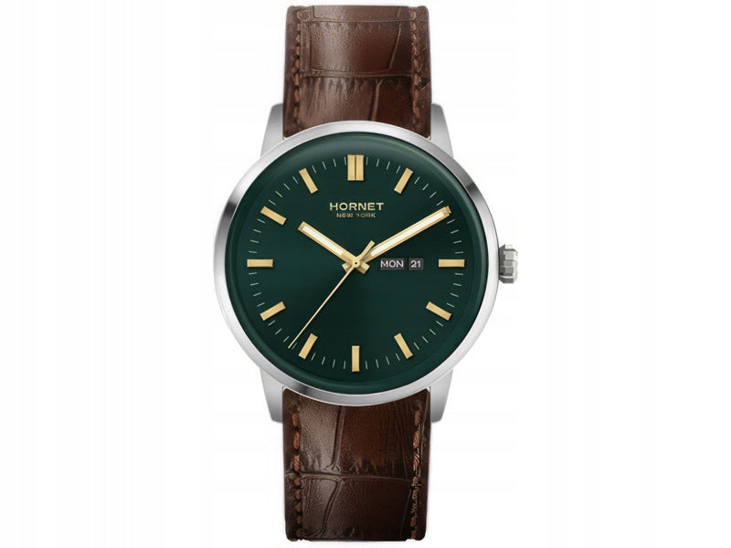 HORNET Art Deco NFC 43mm Green-Brown Watch