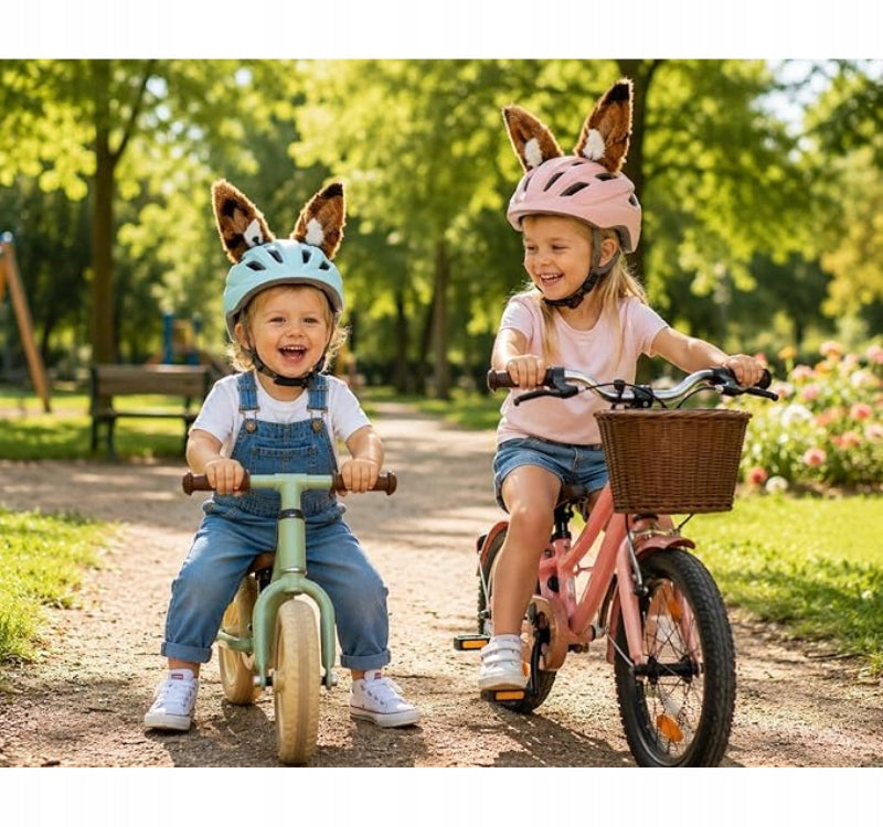 HORSE EARS bicycle helmet ornament for bike scooter ski Velcro Packaging status original