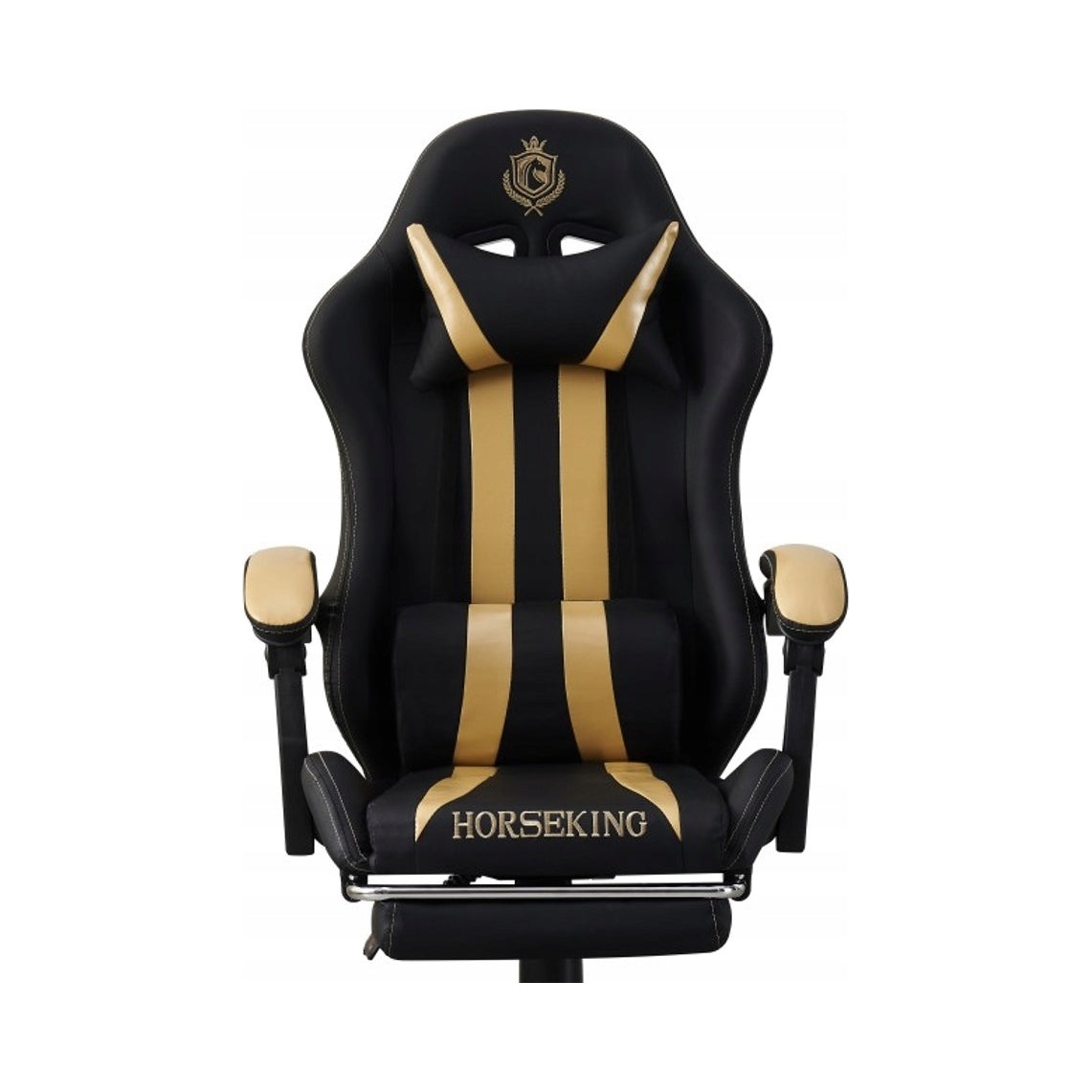 HORSEKING GAMING CHAIR WITH SWIVEL FOOTREST FOR PLAYING CHAIR MS45 GOLD Brand no brand