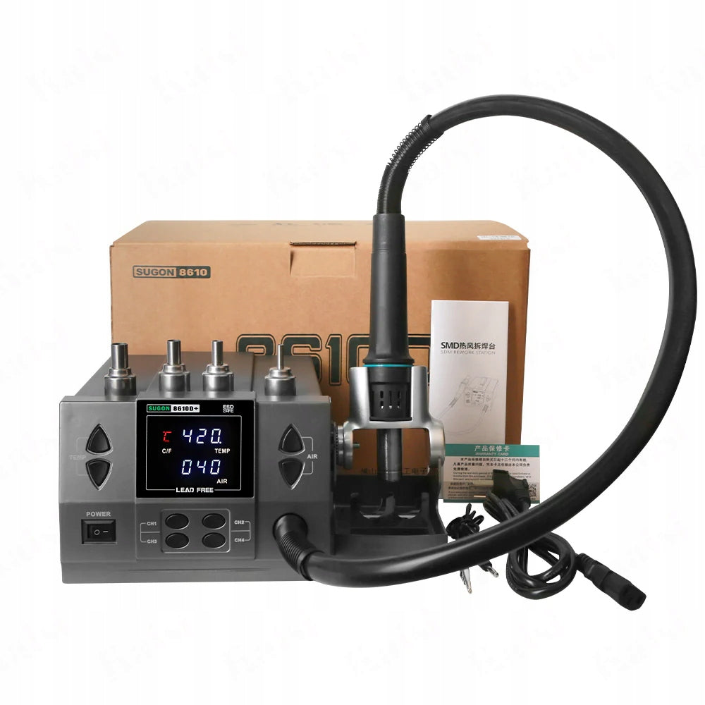HOT AIR SOLDERING STATION FOR BGA SMD SUGON 8610D+ 1000W