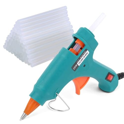 HOT GLUE GUN FIRE RETARDANT 20W SET OF 60 DIY STICKS Brand no brand
