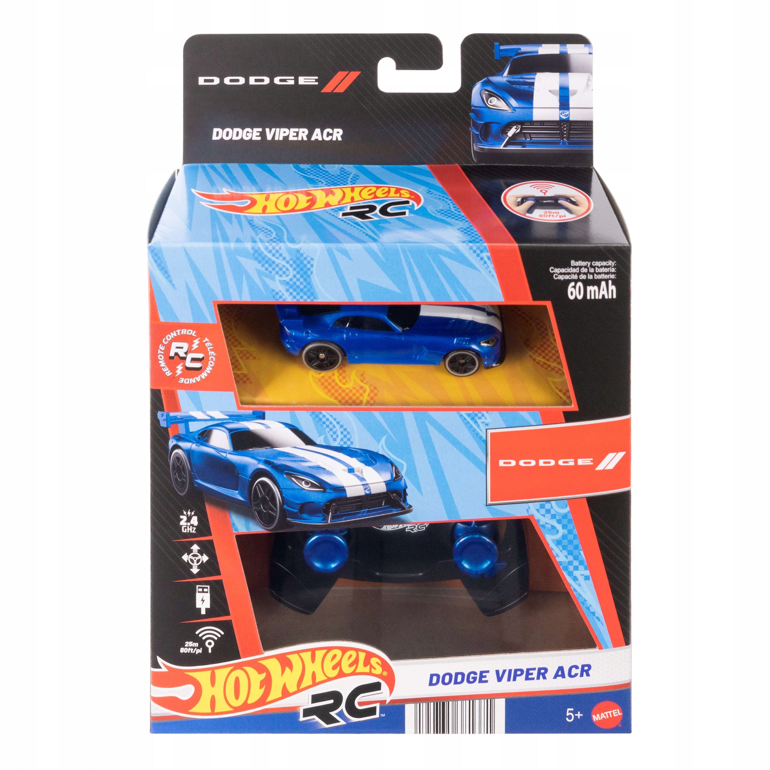 HOT WHEELS CAR 1:64 RC Dodge Viper ACR remote controlled