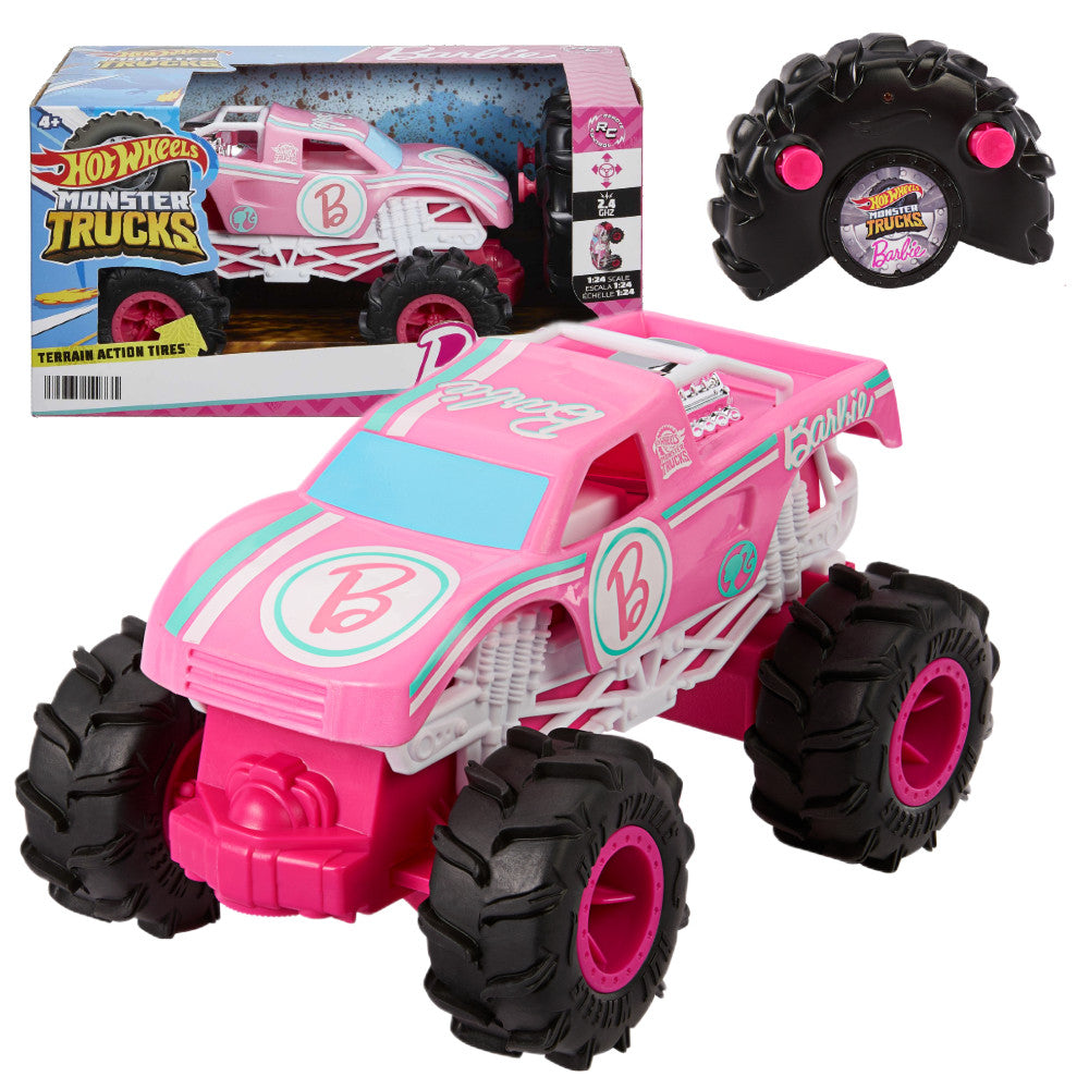 HOT WHEELS MONSTER TRUCK DOLL BARBIE RC VEHICLE REMOTE CONTROLLED REMOTE CONTROL