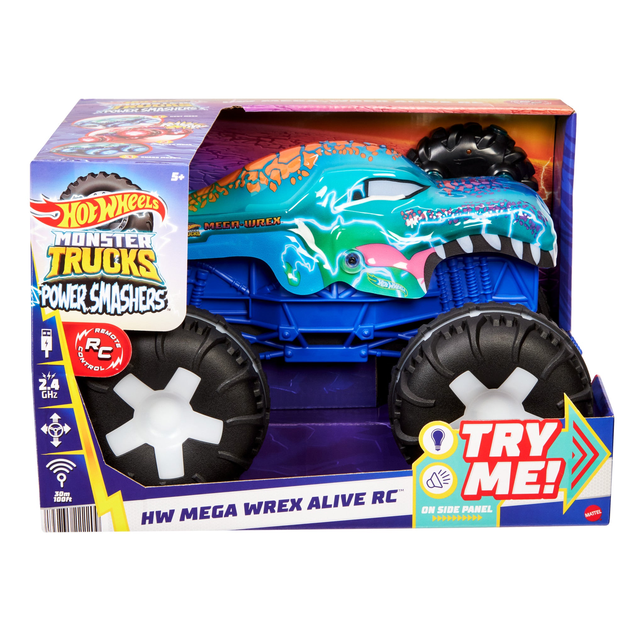 HOT WHEELS MONSTER TRUCKS RC MEGA WREX ALIVE REMOTE CONTROLLED VEHICLE JBD90 Manufacturer code JBD90