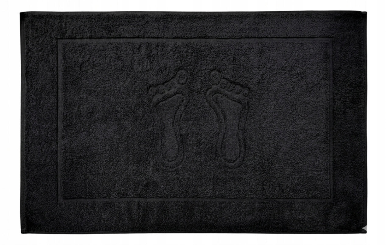 HOTEL BATHROOM RUG 50x70 650g BLACK Length 70 cm