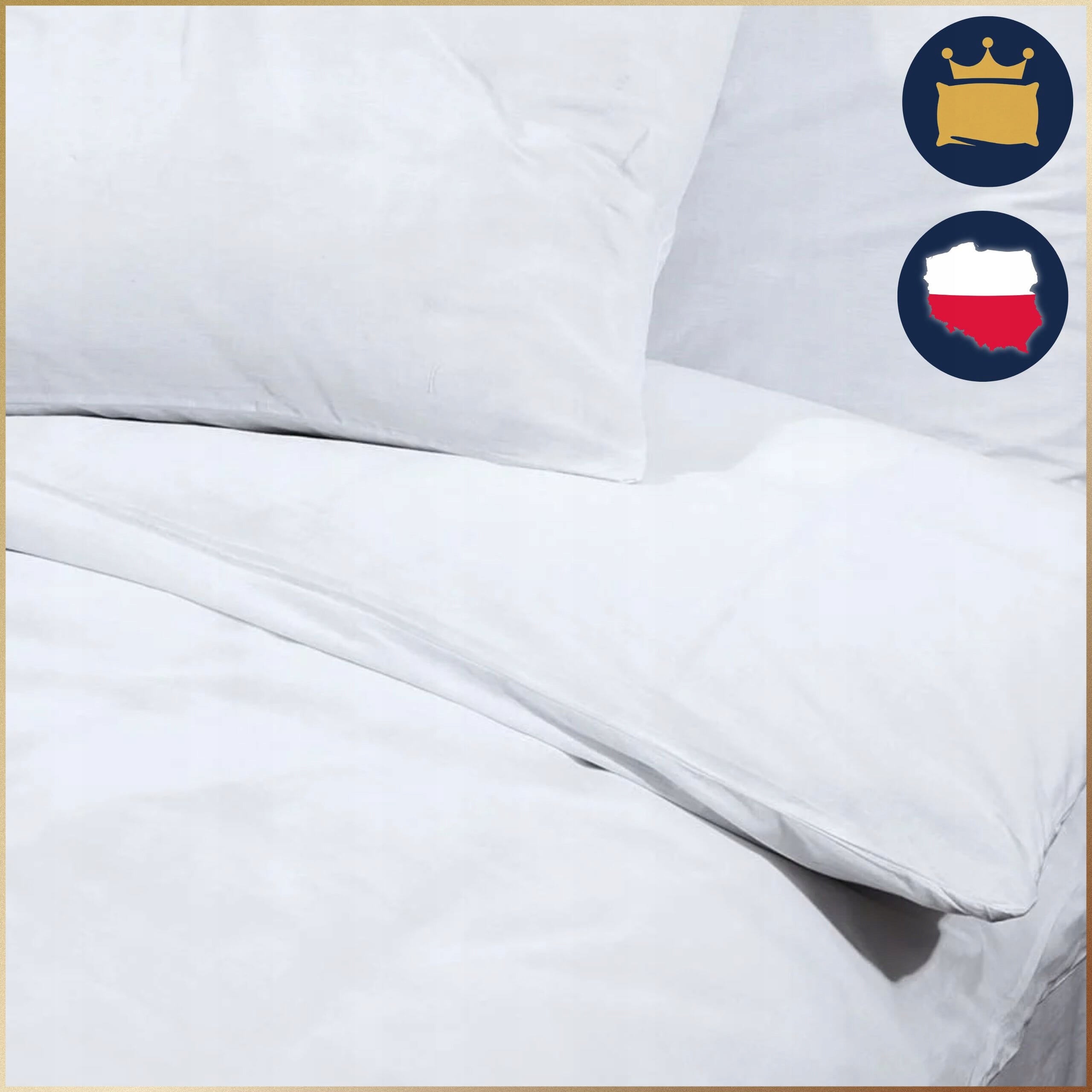 HOTEL BEDDING WHITE 160X200 + 50X70 COMFORTABLE DURABLE 100% COTTON 165G Comforter cover width 160 cm