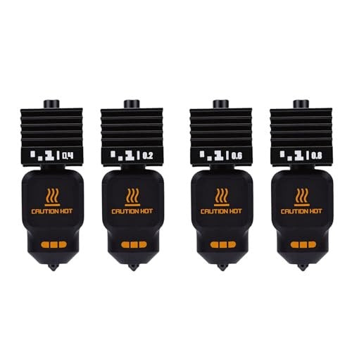 HOTEND REPLACEMENT 3D PRINTER NOZZLE 0.2 0.4 0.6 0.8MM SET 4PCS Metal Brand no brand