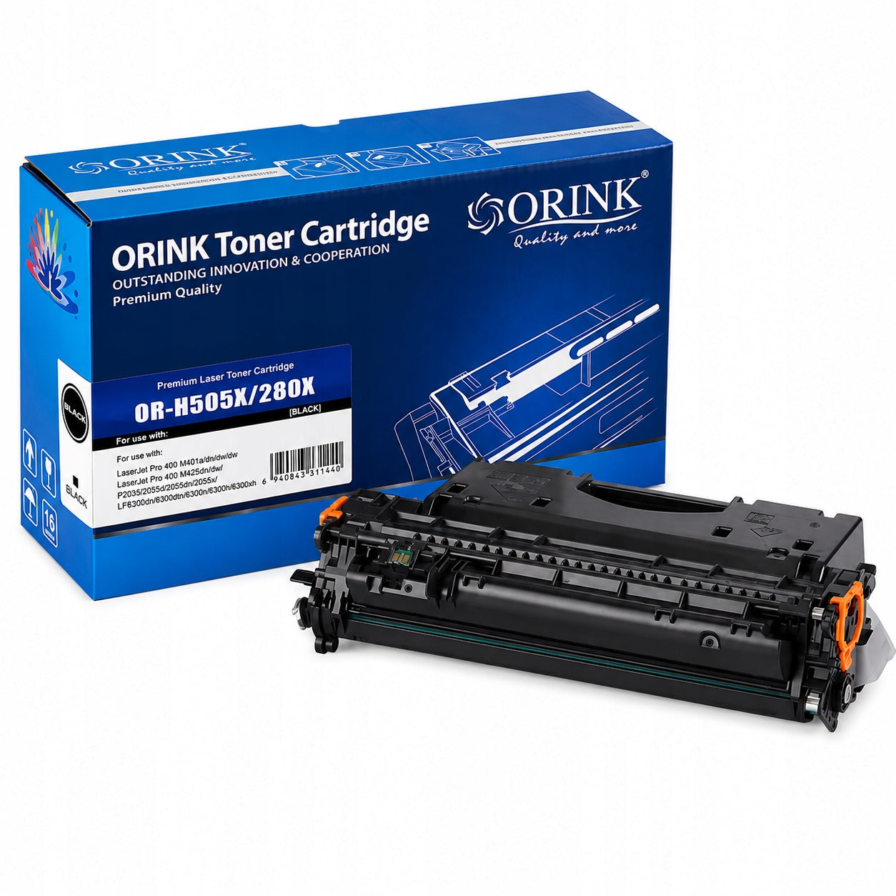 HP Orink CE505X CF280X toner cartridge for LaserJet P2055 M401 Black 6900 pages