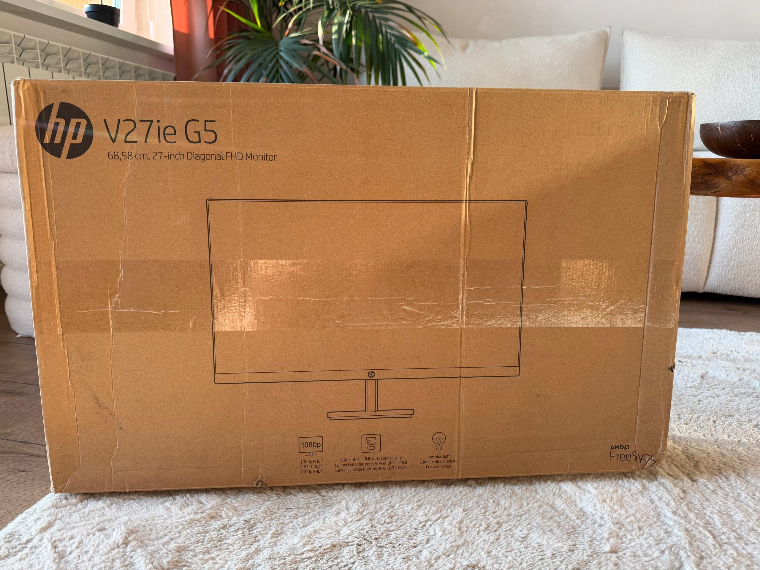HP V27ie G5 27" 1920x1080px IPS monitor Manufacturer code 6D8H2E9