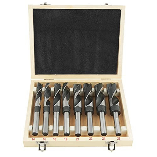 HSS SPIRAL DRILL BITS SET OF 8 HARDENED STEEL TOOLS Brand no brand