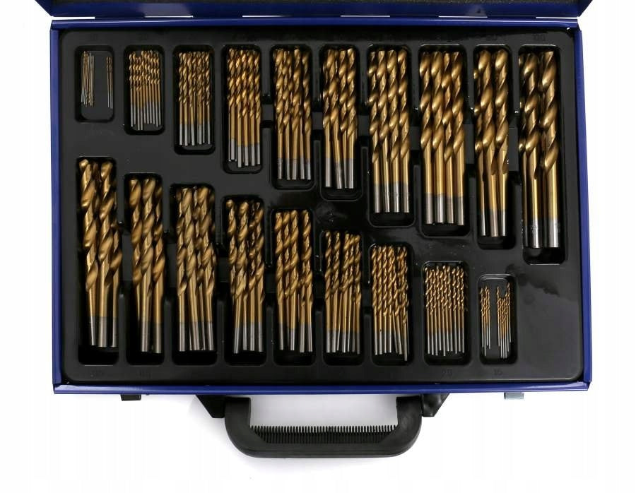 HSS-TIN Titanium Drill Bit Set 170pcs Suitcase Purpose for metal