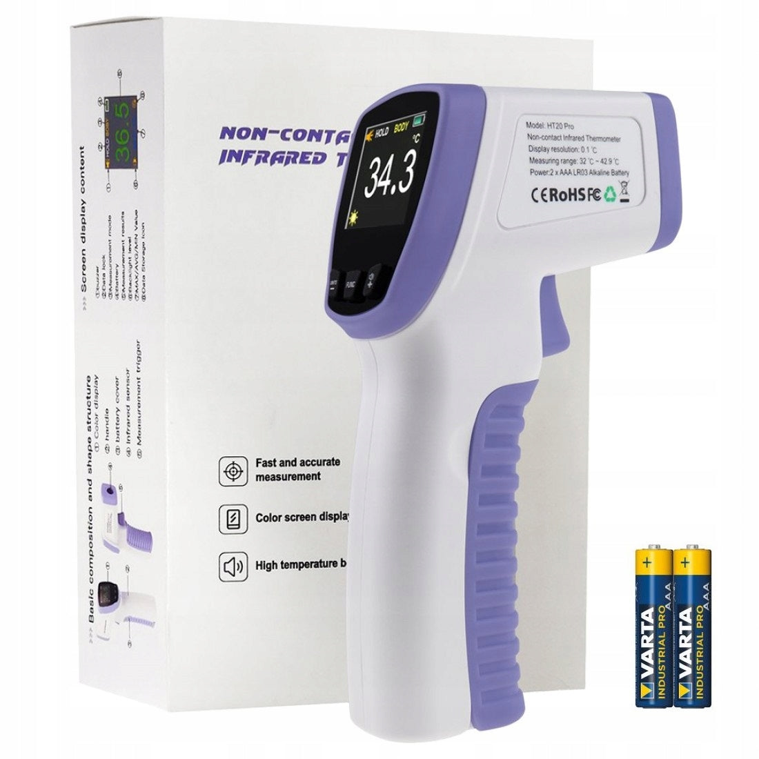HT20 PRO Non-Contact Medical Thermometer
