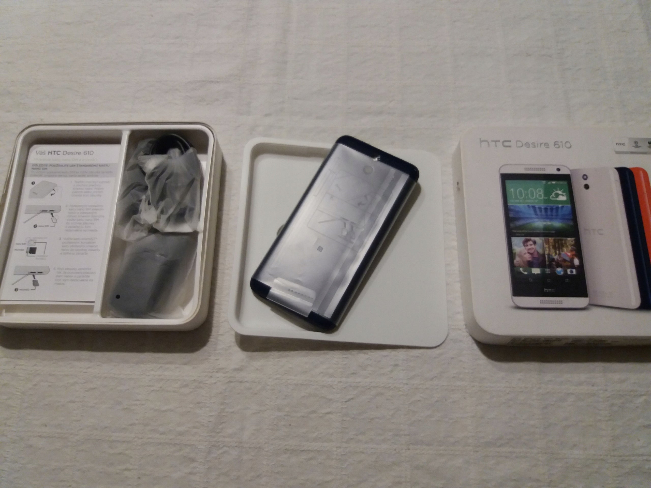 HTC Desire 610 1 GB / 8 GB blue ORIGINAL Polish STORE FABR FOILS Color blue
