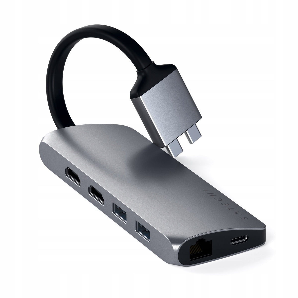 HUB Adapter Satechi USB-C Dual Multimedia Adapter for MacBook with Dual US Manufacturer code ST-TCDMMAM