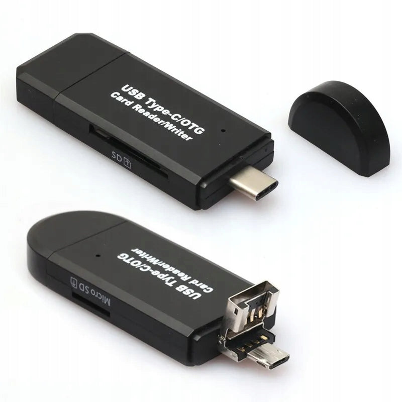 HUB Memory Card Reader 5in1 USB 2.0 USB-C MicroUSB to SD SDXC MicroSD SDHC Kind universal