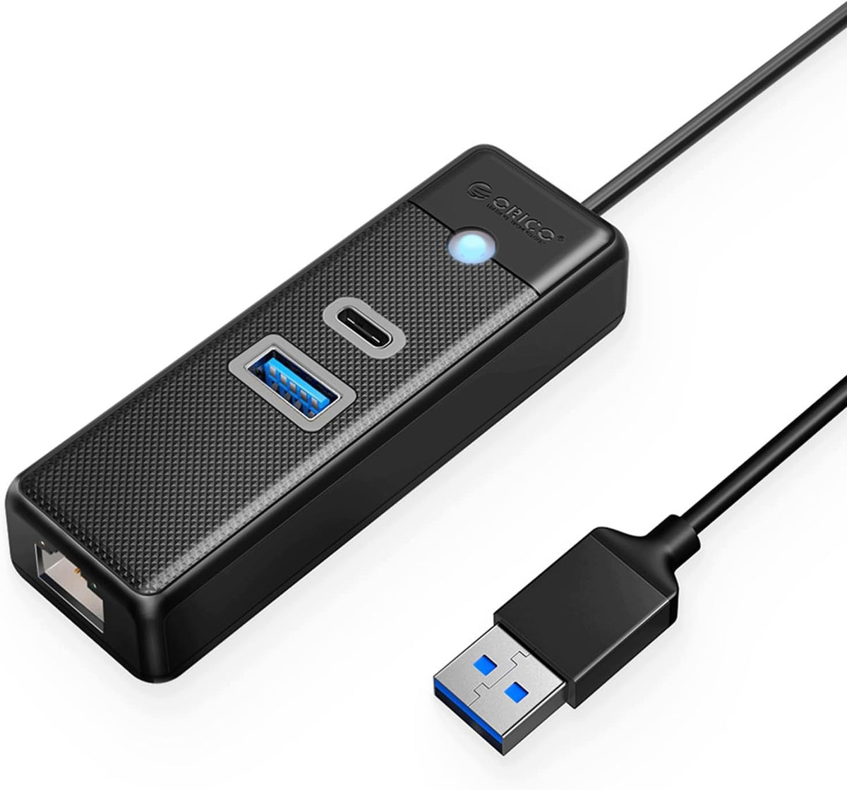 HUB USB-C 3 NETWORK PORTS GIGABIT 2500 MBPS RJ45 ADAPTER