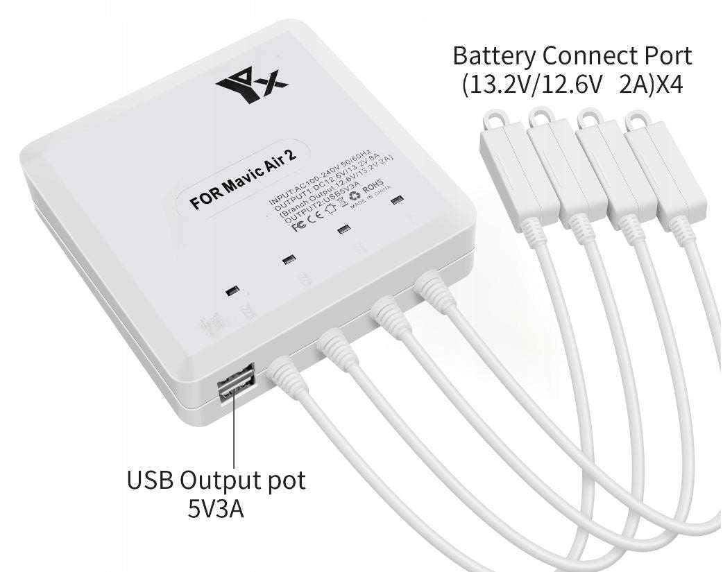 HUB charger drone DJI Mavic Air 2 / 2S 4aku 8A Batteries included no