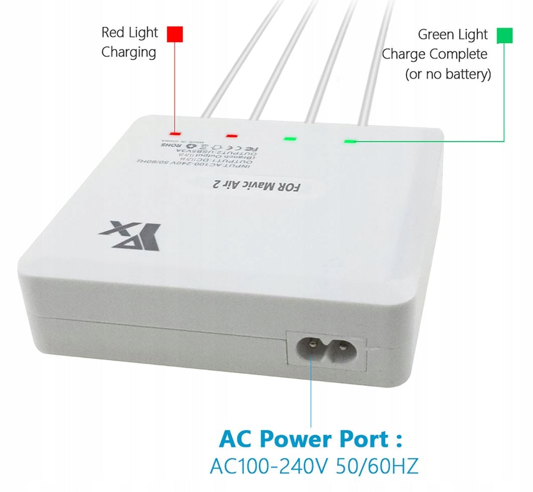 HUB charger drone DJI Mavic Air 2 / 2S 4aku 8A Model dedykowana do DJI Air 2 / 2S