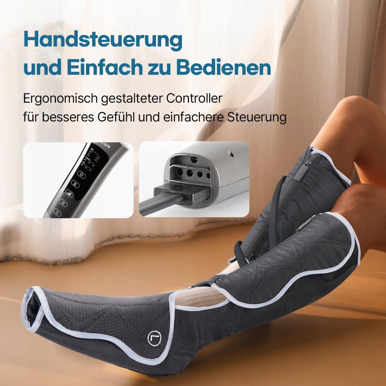HUBICARE LEG MASSAGER WITH MANUAL CONTROLLER 3 INTENSITIES 2 MODES Brand no brand