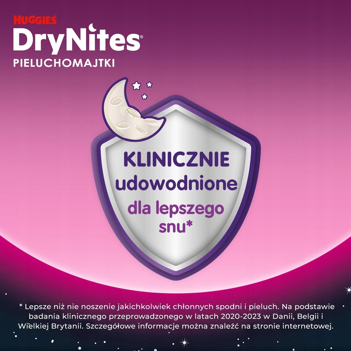 HUGGIES DryNites Pyjama Pants for Girls, 4-7 years (17-30kg), 2 packs of 10 Medical device no