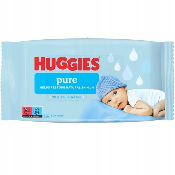 HUGGIES Pure 99% Water Wipes 12 x 48 Pack - 576 Pack Medical device no