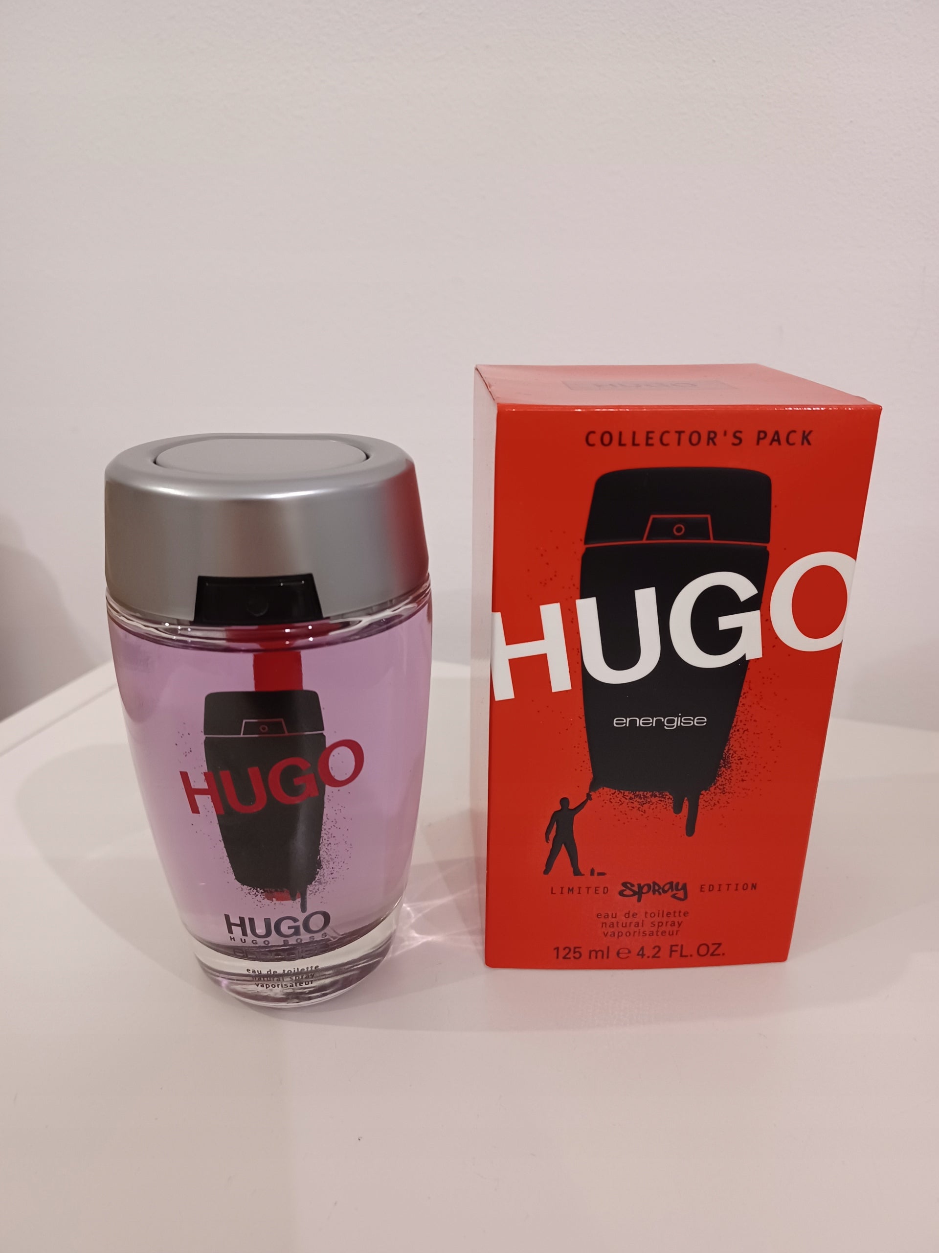 HUGO BOSS HUGO ENERGISE EDT 125 ML COLLECTOR'S PACK LIMITED EDITION - Rare Packaging status original