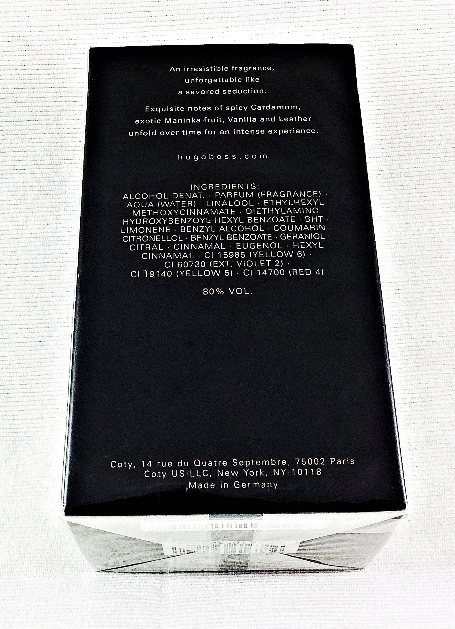 HUGO BOSS THE SCENT INTENSE 100 ML EAU DE PARFUM UNIQUE Manufacturer code 8005610329048
