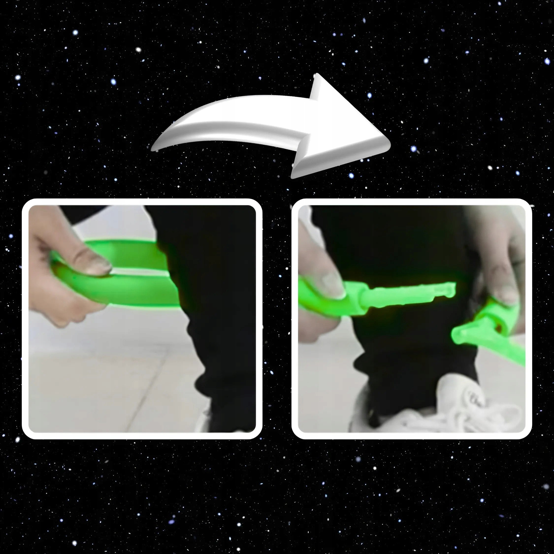 HULA HOOP LEG JUMP ROPE FOR KIDS LED SKIPPER MOVEMENT TOY Diameter 16 cm