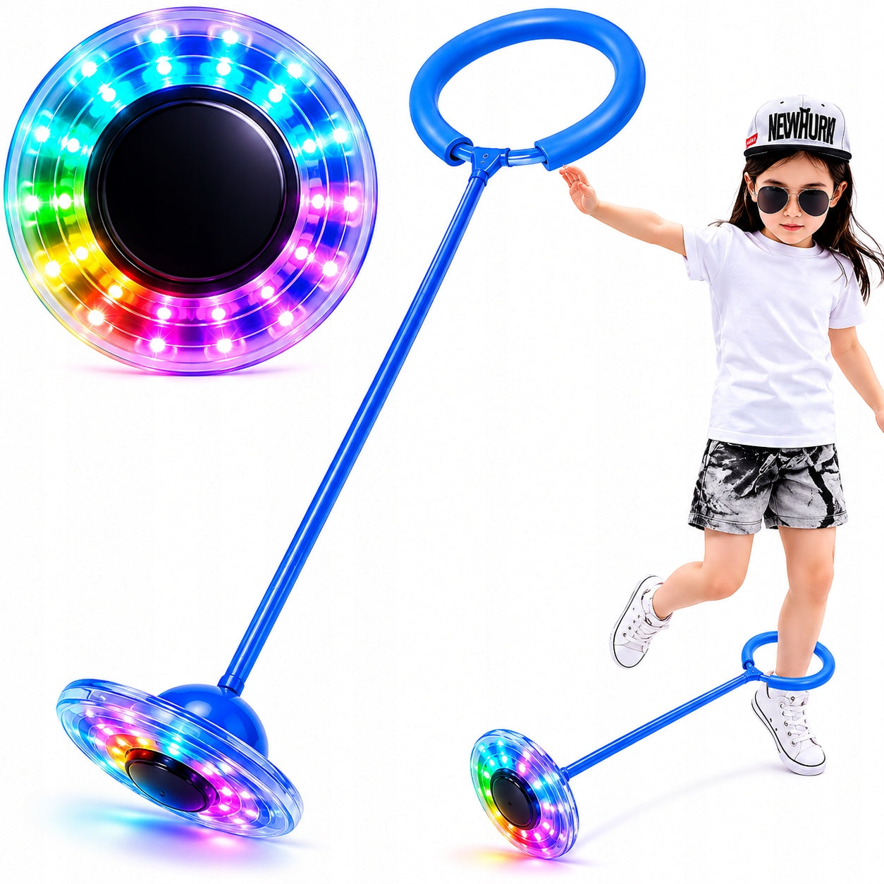 HULA HOOP LEG SKIPPER JUMP ROPE FOR CHILDREN CHILD + LED GLOWING Character/Title none