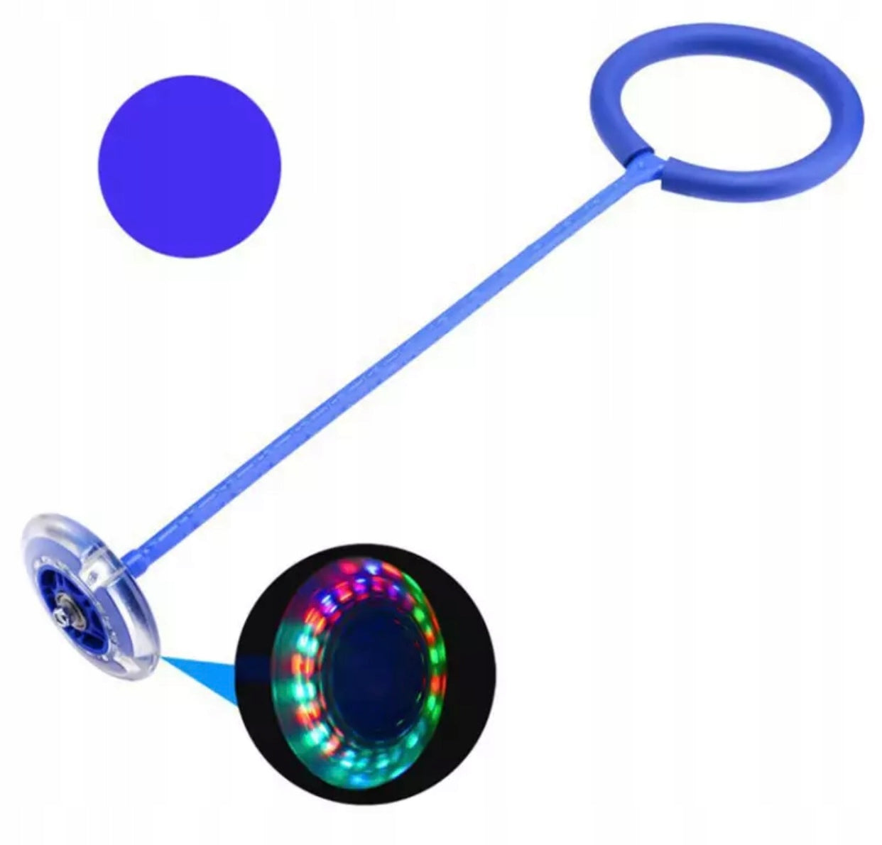 HULA HOOP LEG SKIPPER JUMP ROPE FOR CHILDREN CHILD + LED GLOWING Color multicolor