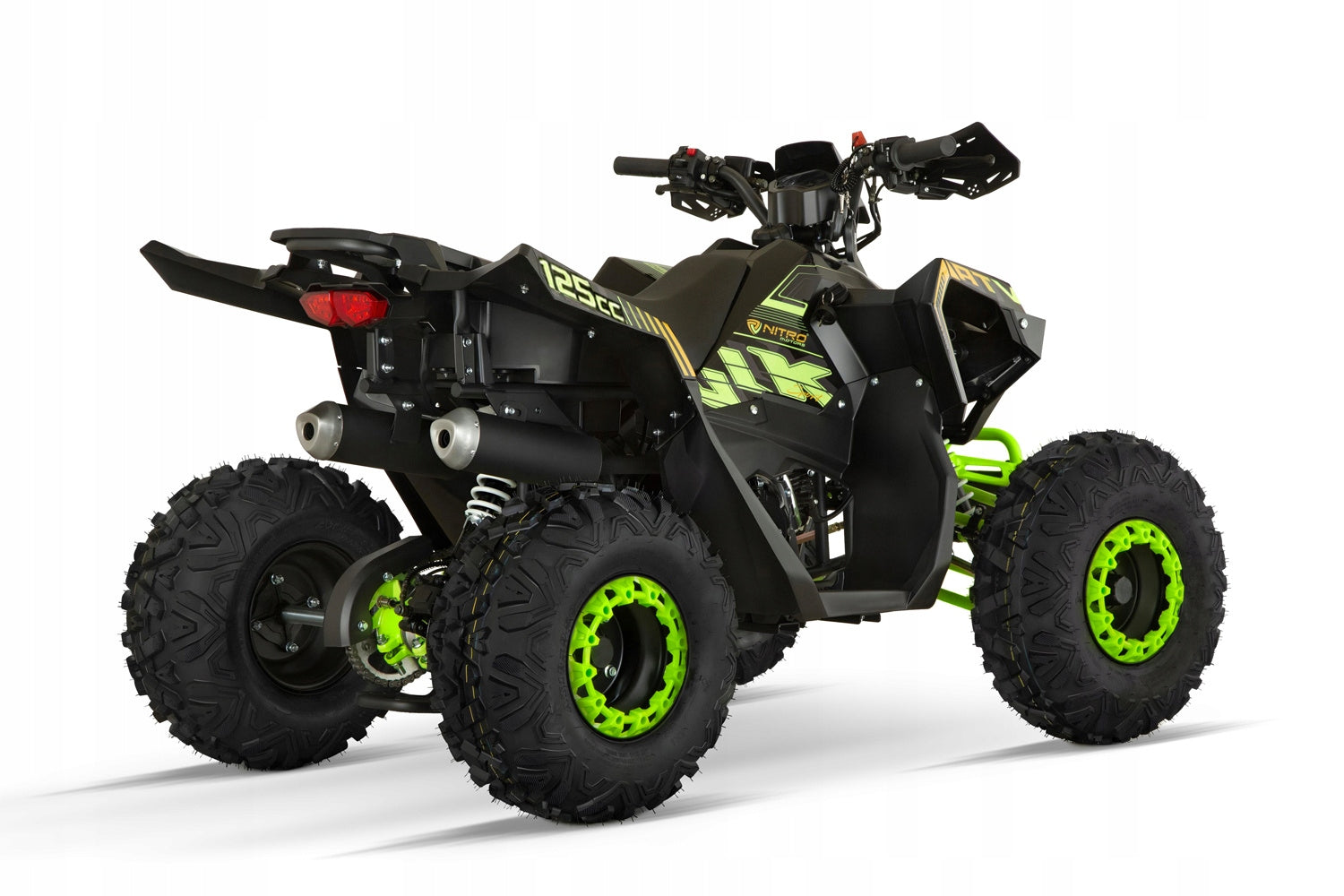 HULK 125CC AUTOMATIC WHEEL 8 RS-LINE matt black - fluo green Brand Nitro Motors