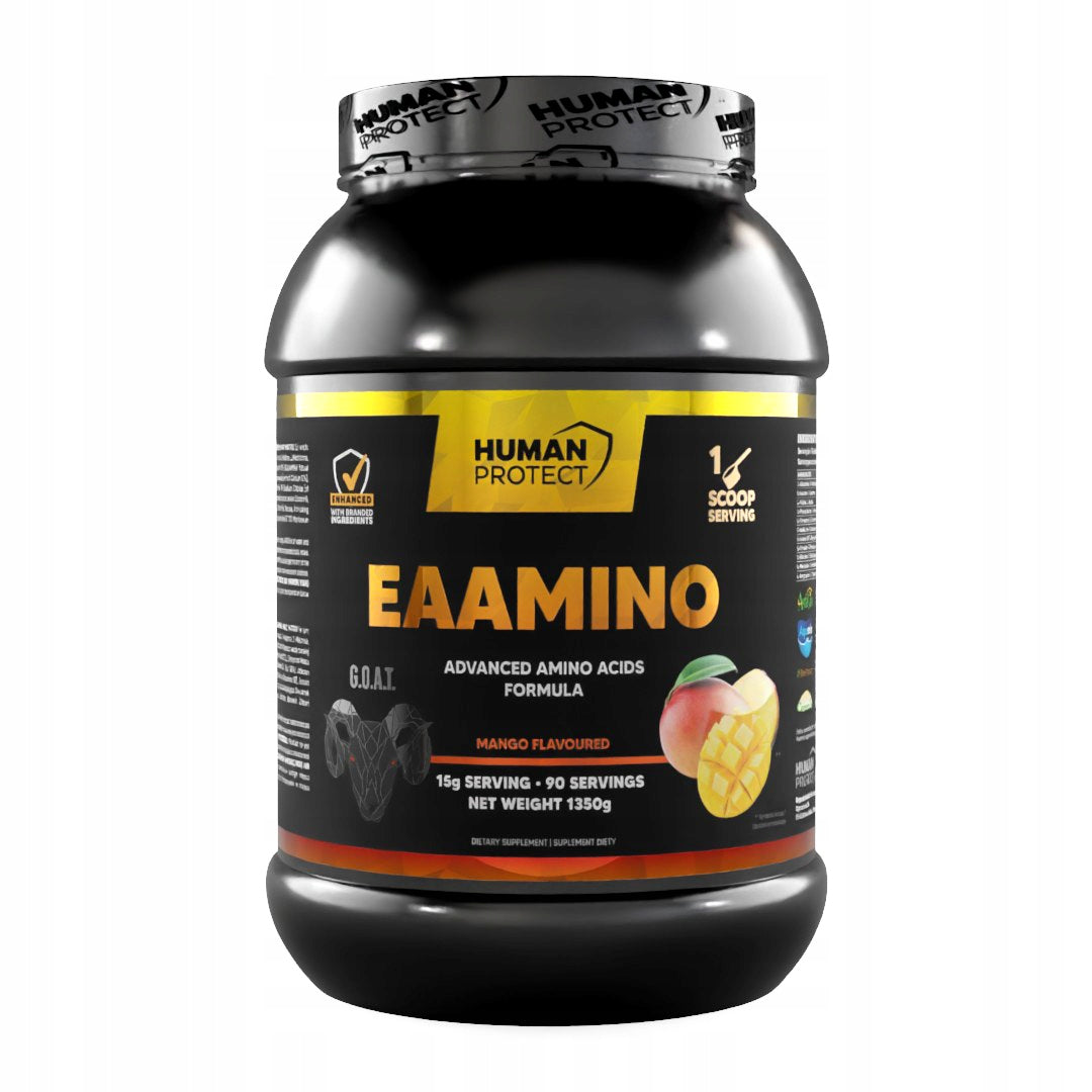 HUMAN PROTECT EAA EAAmino 1350g AMINO ACIDS with Mango Electrolytes