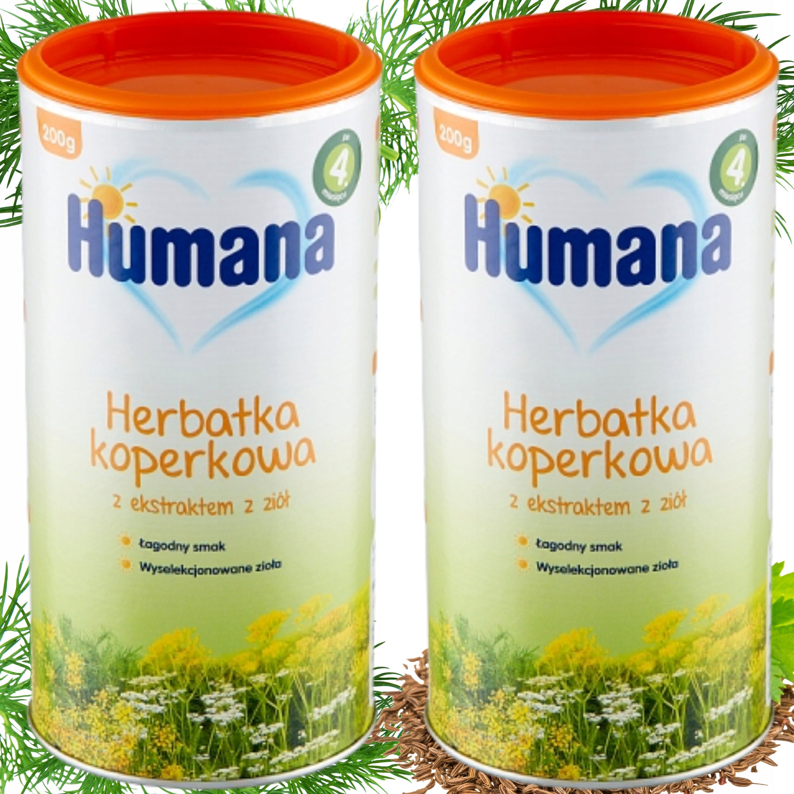 HUMANA DILL TEA AFTER 4m+ 2x200g 2PACK